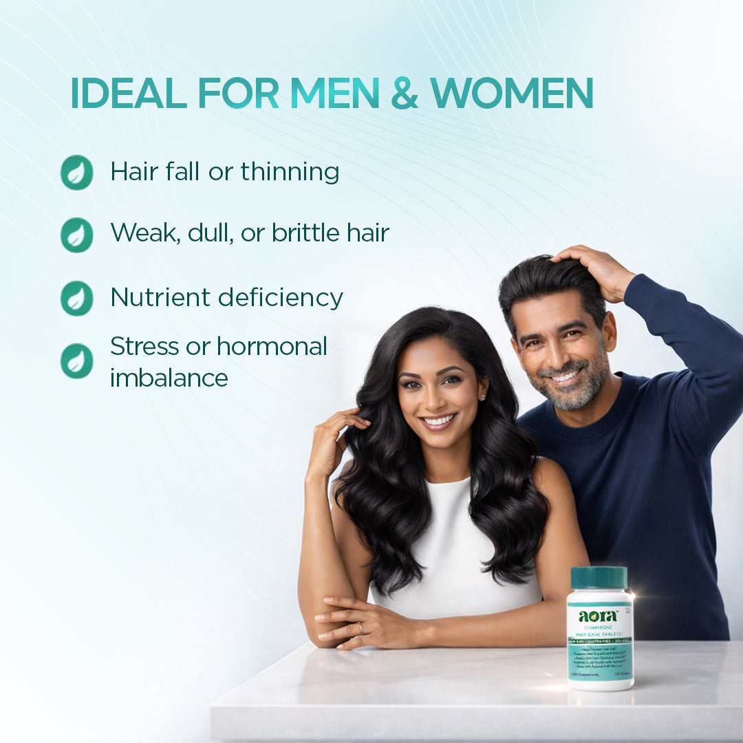 Best hair growth tablets Aora Chamrose for thicker hair