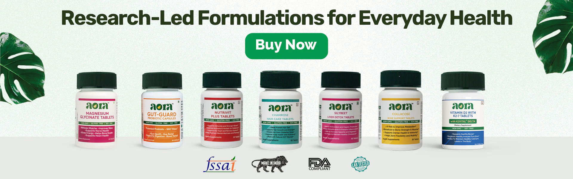 Health supplements for daily wellness and immune support