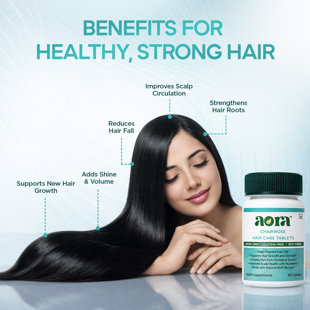 Aora Chamrose hair care tablets for hair growth support