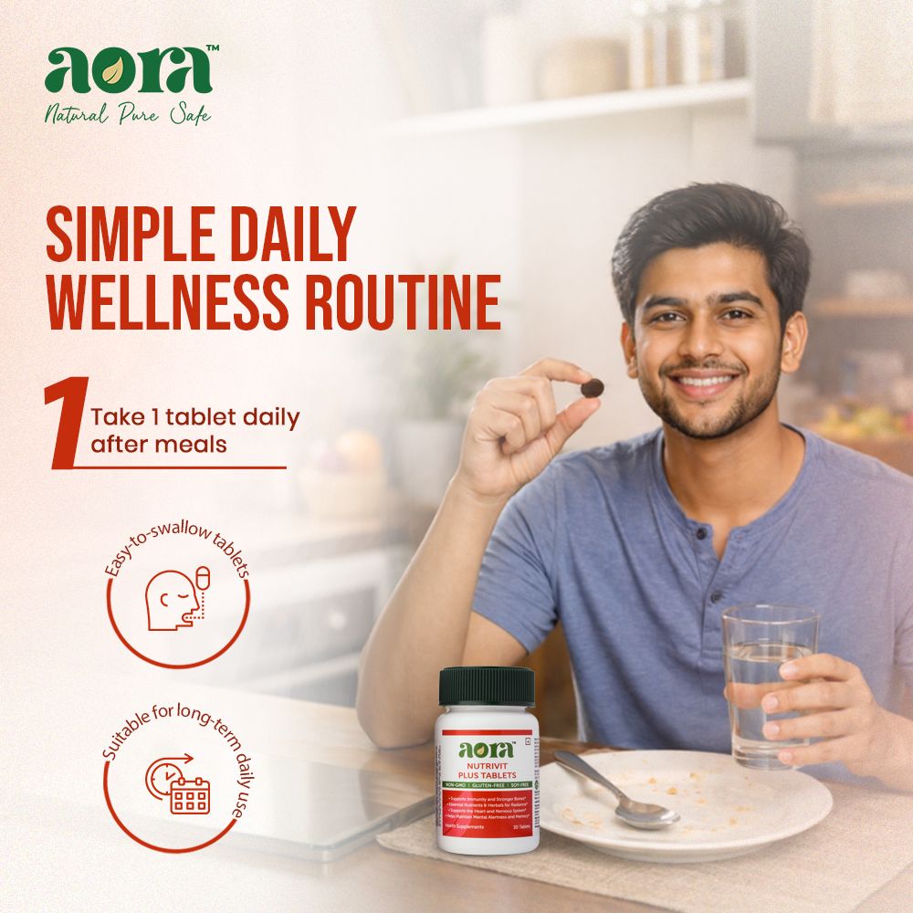 Best multivitamin tablets Aora Nutrivit Plus for overall health support