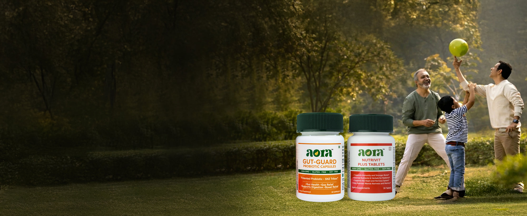 Healthy digestion support with nutritional supplements wellness bundle pack