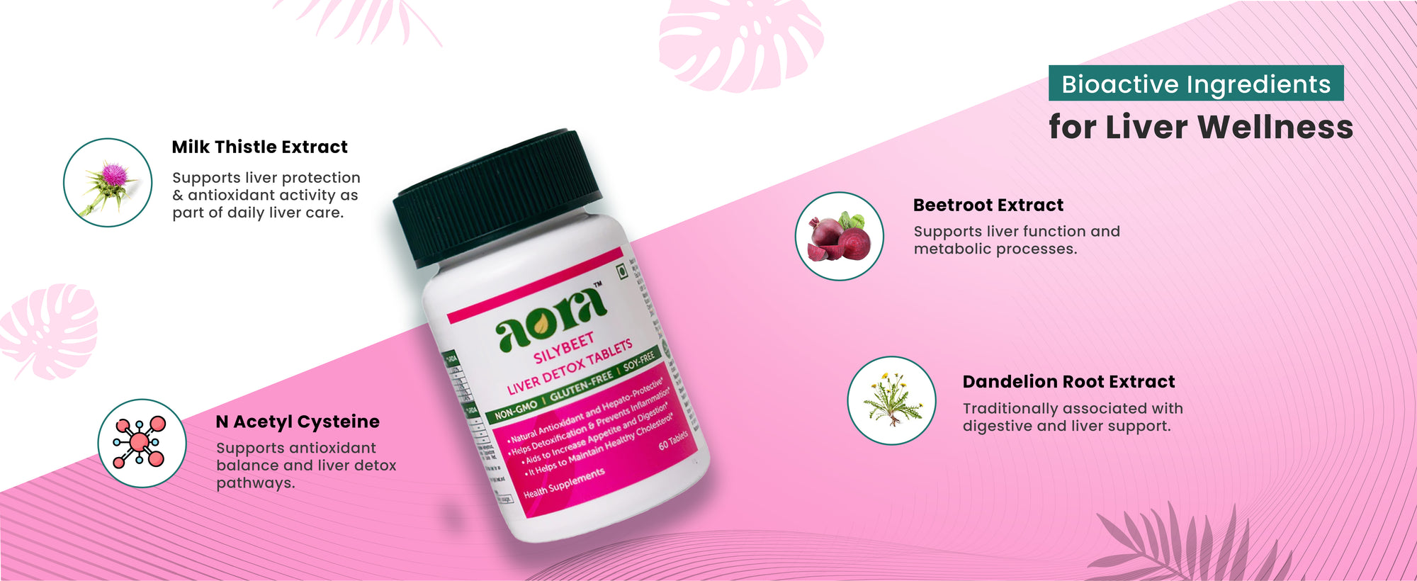 Best liver detox tablets Aora Silybeet for digestive and liver health
