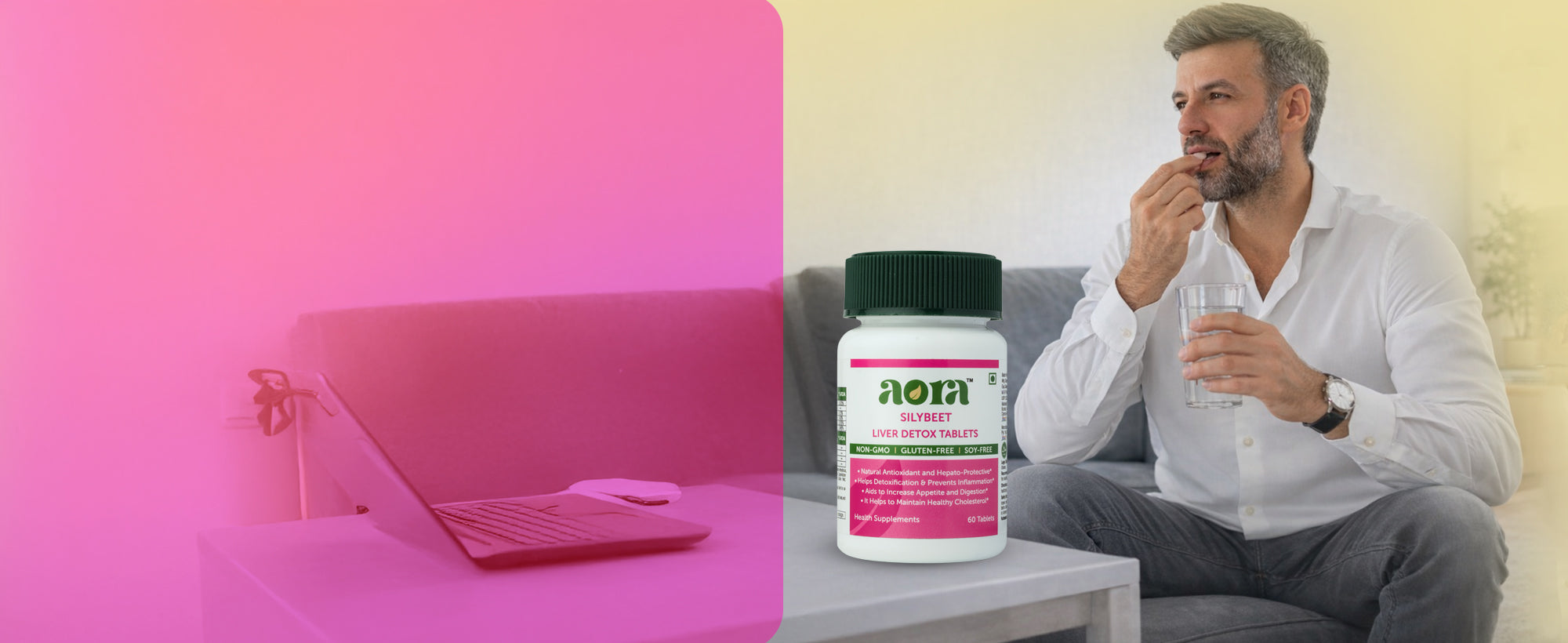 Best liver detox tablets Aora Silybeet for toxin removal support