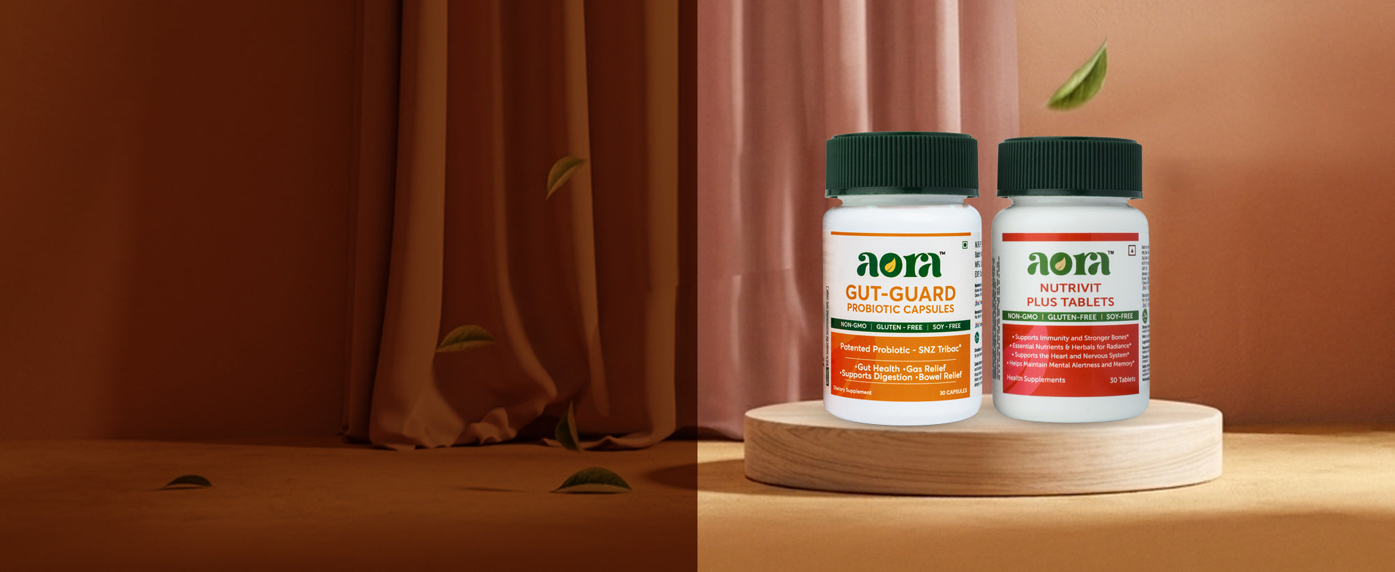 Nutritional supplements bundle for healthy digestion and daily wellness goals